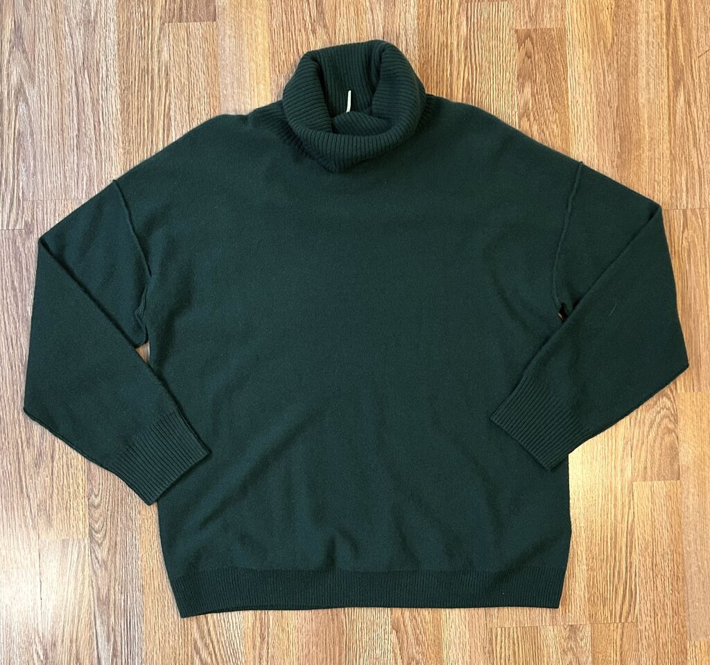 Free People NWT turtleneck oversized pullover (XS)