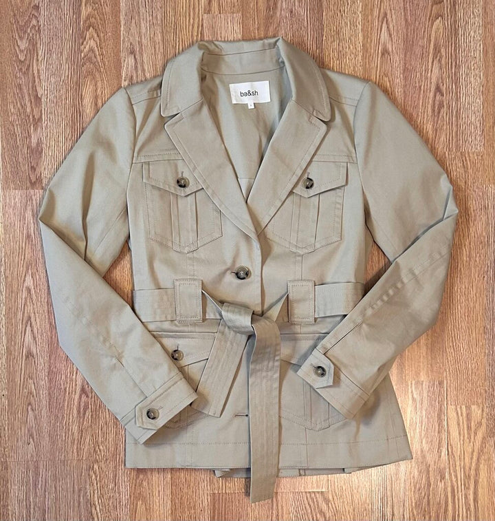 BA&SH belted chino style "Lady Jacket" (size 2)