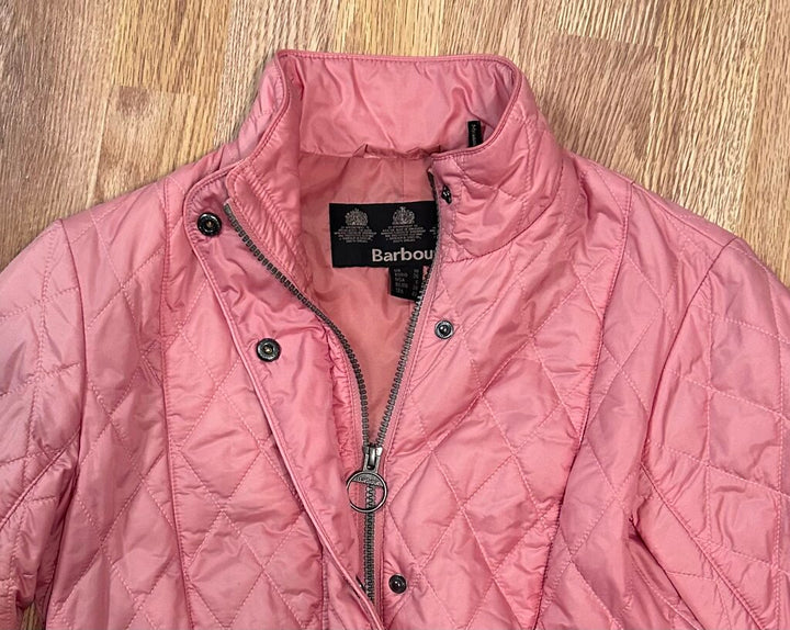 Barbour quilted high-neck jacket (size 6)