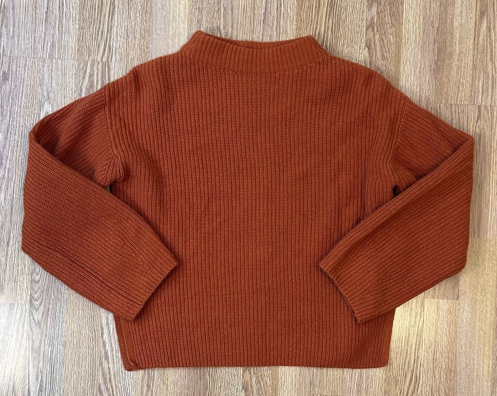 Toast (UK) cotton/wool funnel neck pullover (XS)