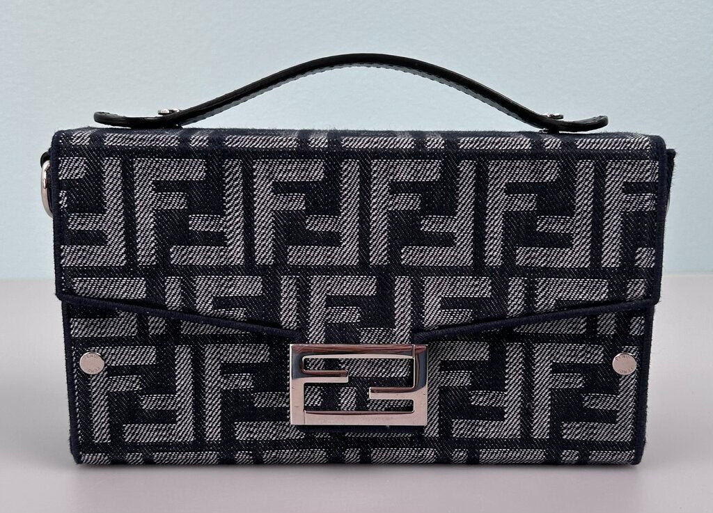 Fendi zucca soft trunk baguette