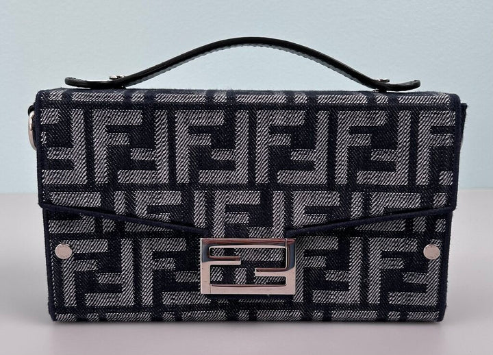 Fendi zucca soft trunk baguette