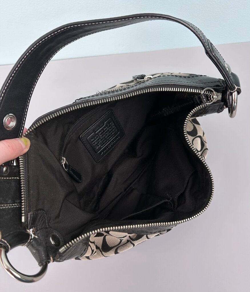 Coach Y2K Soho patent tonal monogram shoulder bag