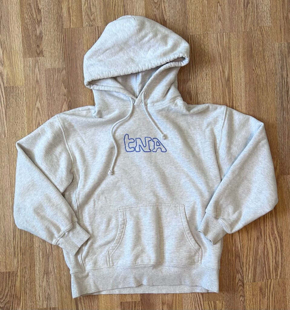 TNA logo cozy boyfriend pullover hoodie (S)