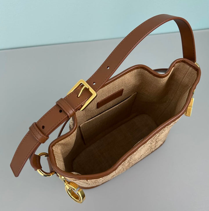 Christian Dior Natural Cannage tote