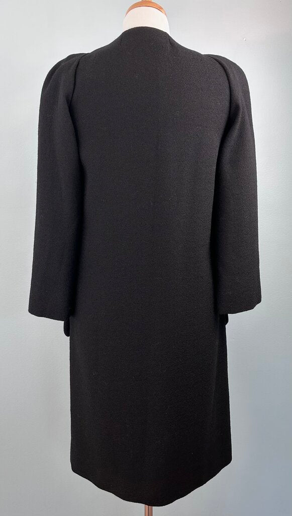 Gucci wide puff sleeve snap-up collarless jacket (S)