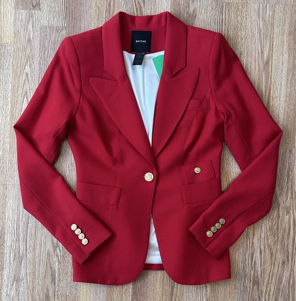 Smythe classic single button wool blazer (size 4)