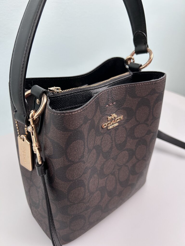 Coach "Town" Monogram Small Bucket Bag