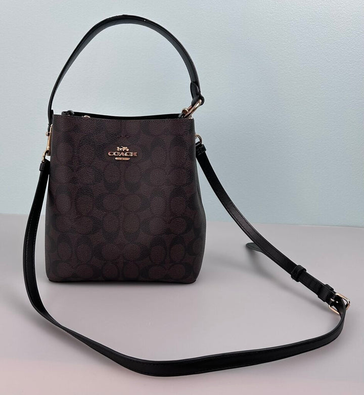 Coach "Town" Monogram Small Bucket Bag