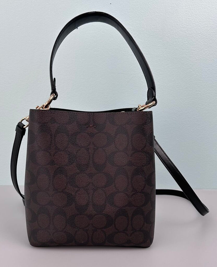 Coach "Town" Monogram Small Bucket Bag