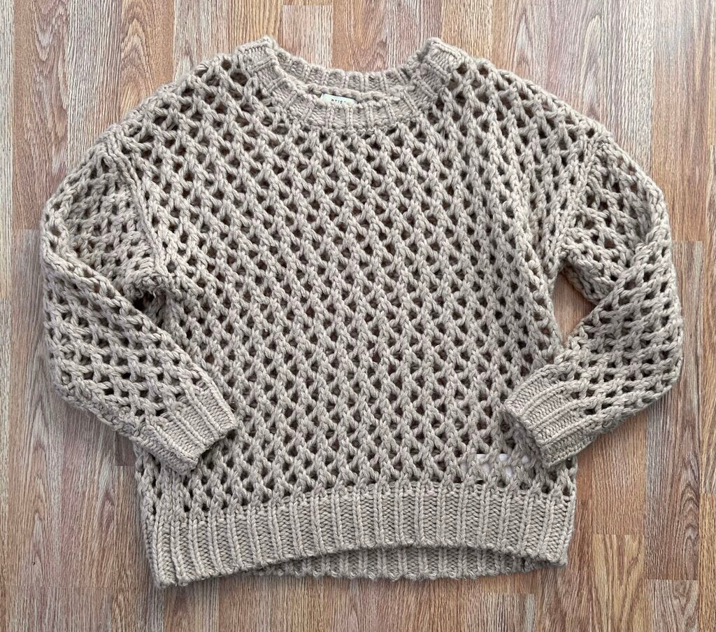 Reiss wool blend open weave oversized sweater (XS)
