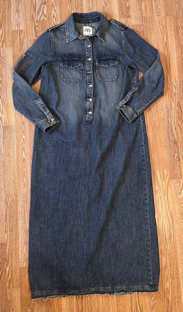Zara denim shirtdress (XXL)