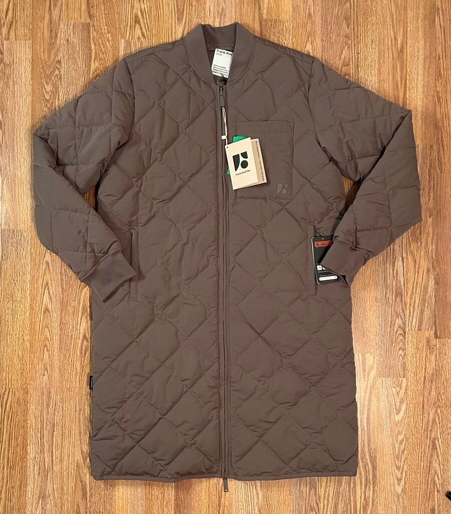 Frank & Oak NWT Maxi Skyline Long Bomber Jacket (L)
