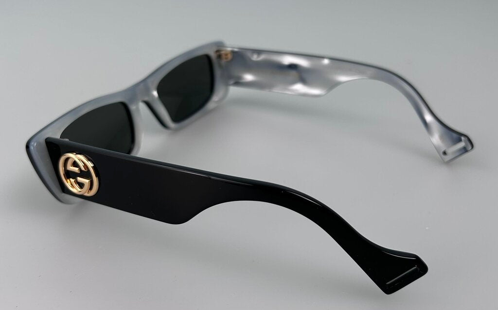 Gucci square acetate logo sunglasses