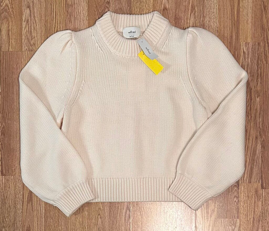 Wilfred NWT Olivetta puff sleeve pullover (L)