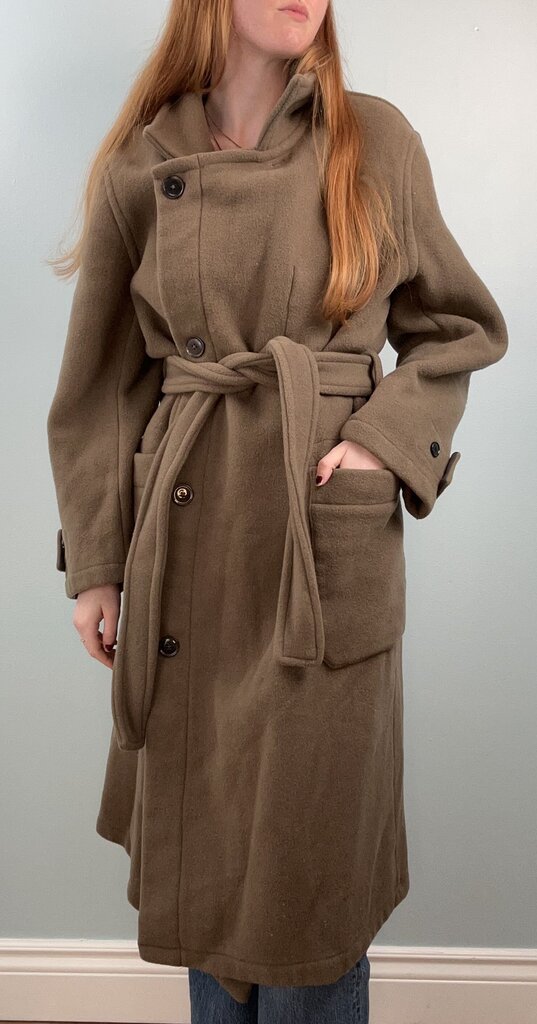 Lemaire Double Wool Oversized Wrap Coat (S)
