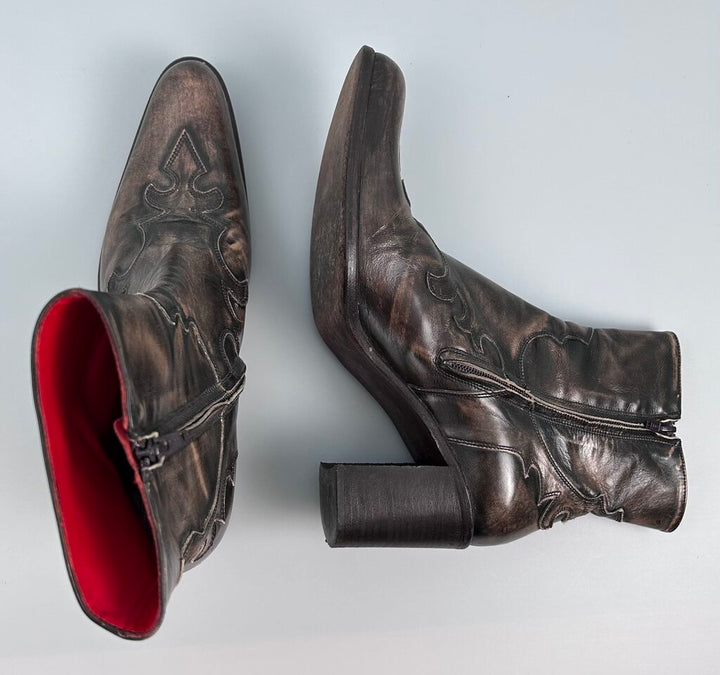 FreeLance heeled western ankle boot (size 9.5)
