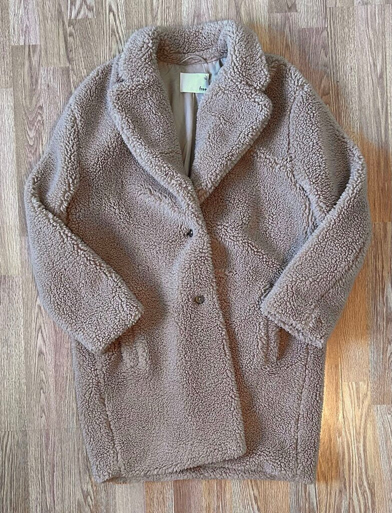 Wilfred Free 2-button teddy peacoat (L)