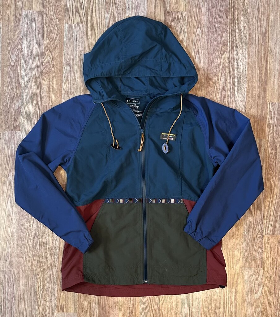 LL Bean colourblock hooded anorak (PS)