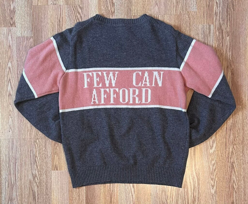 Gyles & George "I'm a Luxury" 100% wool sweater (L)