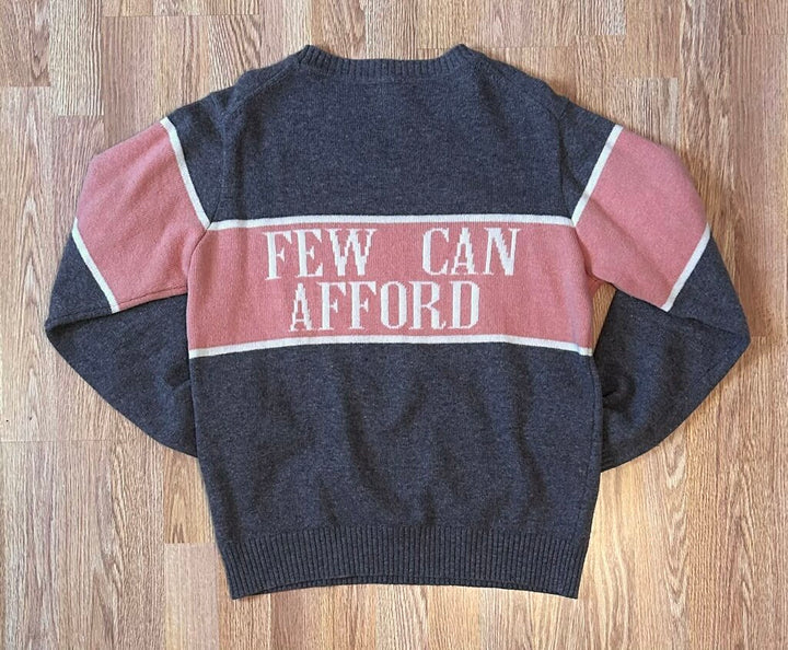 Gyles & George "I'm a Luxury" 100% wool sweater (L)