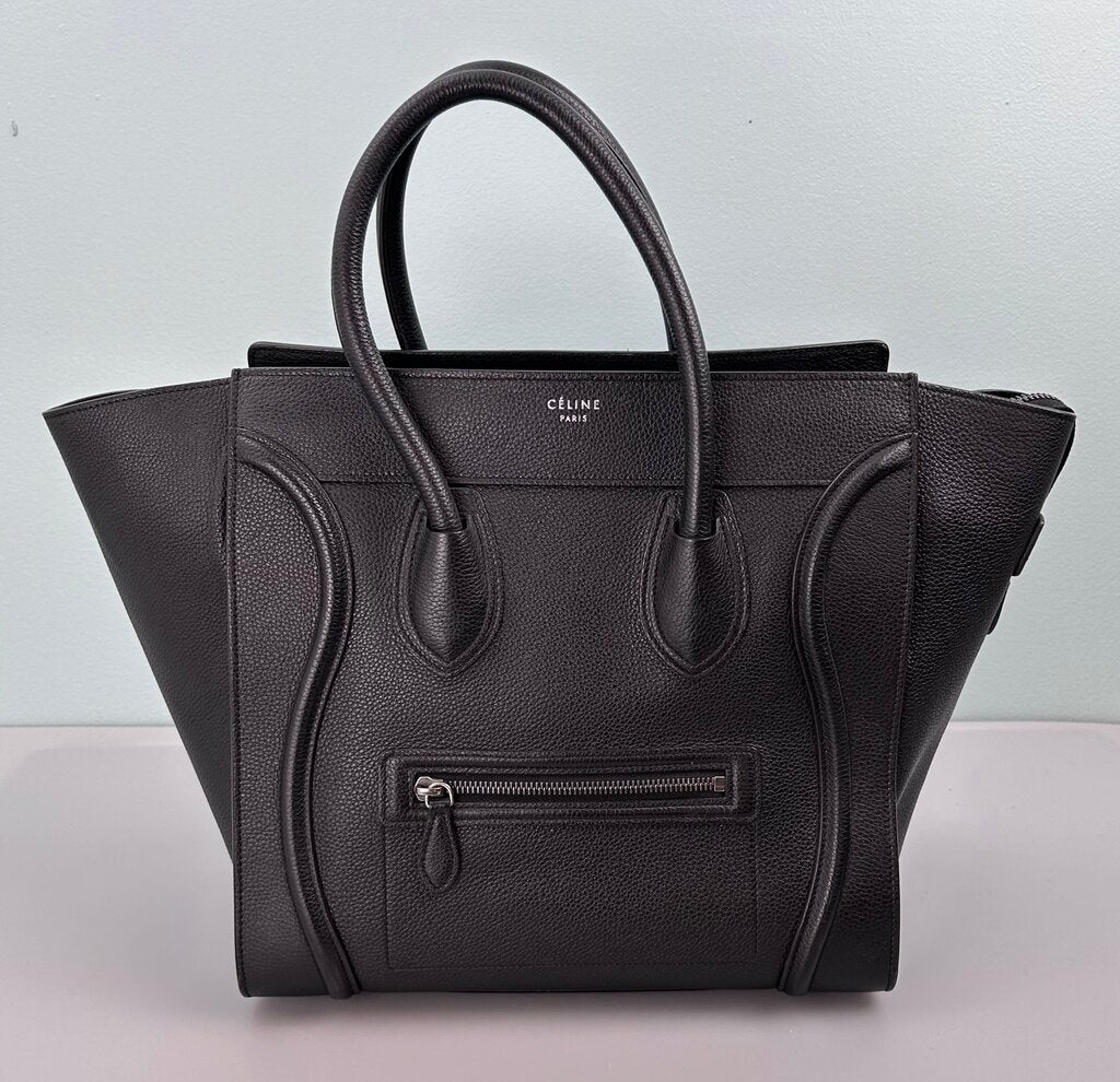 Celine pebbled leather phantom luggage tote