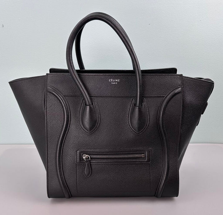Celine pebbled leather phantom luggage tote