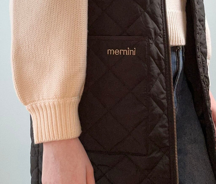 Mernini "The Long Liner" quilted vest (S)