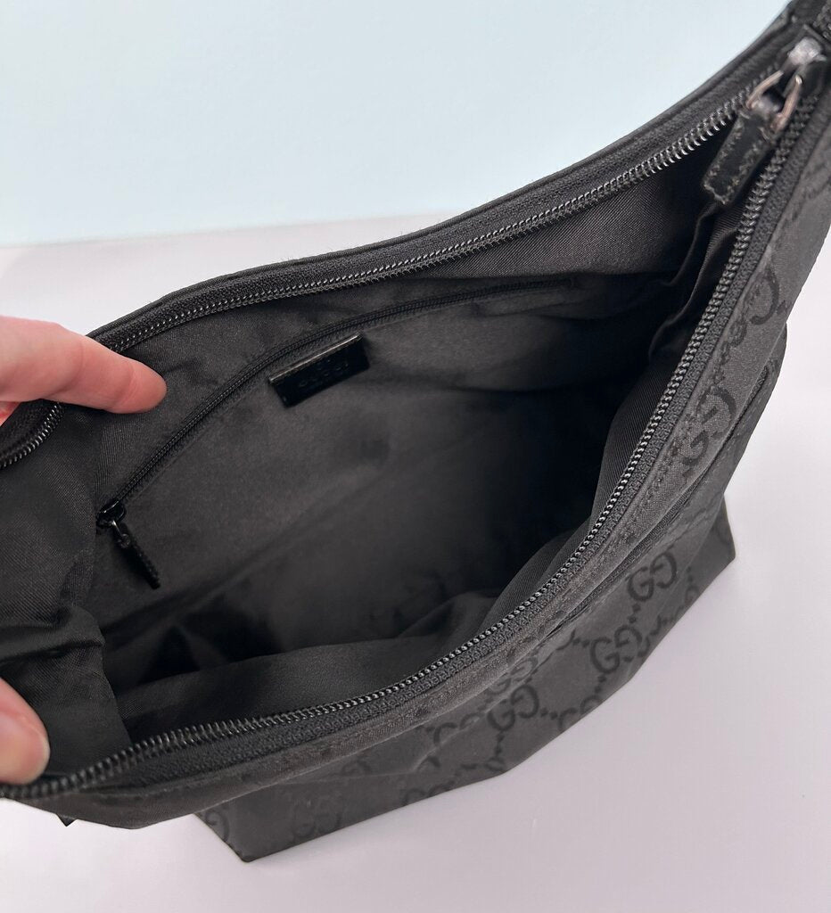 Gucci GG nylon hobo shoulder bag