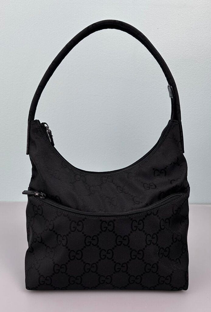 Gucci GG nylon hobo shoulder bag