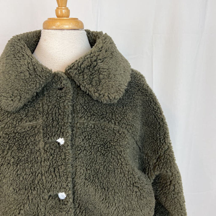 Lululemon Textured Fleece Teddy Button Up Jacket 12